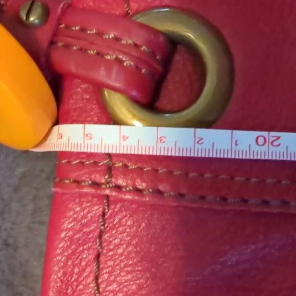 The Sak Red Zip Real Leather Purse with Pockets - Picture 8 of 11